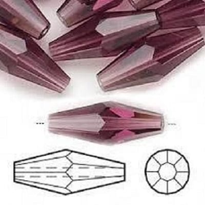 Swarovski Elements, dubbele bicone (5205), 20x8mm, amethyst. Per 6 stuks