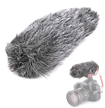 Allecto - Microfoon Windscherm Furry - Geschikt voor VideoMic GO - Comfortabel en soepel - Kleur als getoonde afbeeldingen - Ideaal voor opnam...