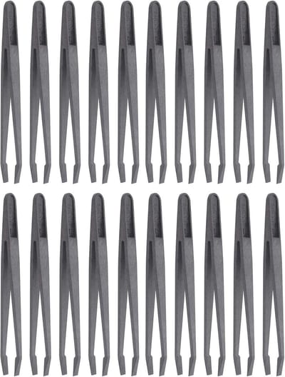 Pincetten Set - Precisie Tools - Elektronica Reparatie - Hoge Temperatuur - 20 Stuks - Zwart