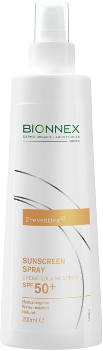 Bionnex Preventiva Zonnebrand Spray SPF 50+ - 3 x 200 ml - Voordeelverpakking