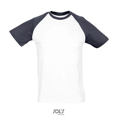 SOL'S Raglan T-Shirt Funky 150 L140 - white/navy - 3XL