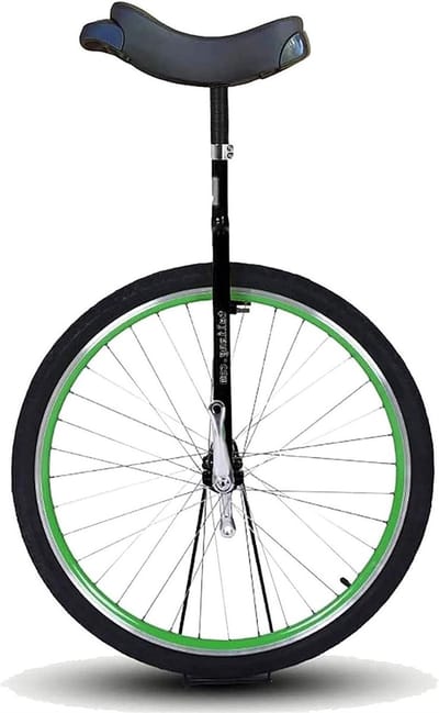 Eenwieler Grote Wielen - Balansfiets Unicycle - Balans Oefenen - Antislip Pedalen - 28 Inch - Groen