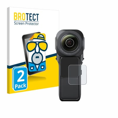 BROTECT - Screenprotector voor Insta360 One RS 1-Zoll 360 - Folie Beschermfolie matte 2 Stuks