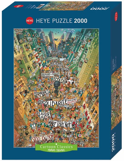 Heye Puzzel Protest, Comic 2000.