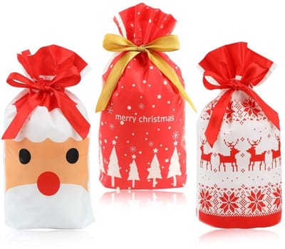 Allecto - Kerstcadeauzakjes - 30 Stuks - Lichtgewicht en Herbruikbaar