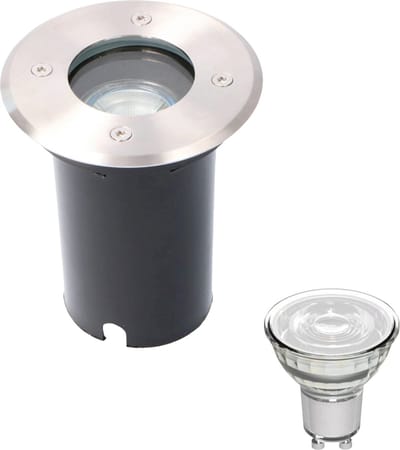 Proventa HeavyDuty LED Grondspot IP67 - Rond - inbouw tuinspot buiten - warm wit - Ledlamp - Spot - Inbouwspot - Grondspots
