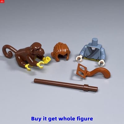 MOC Stenen Apenkoning Sun Actiefiguur Paard Chinese Legende Reis naar het Westen Verhaal Leren-Gericht Bouwstenen kinderen Cadeau