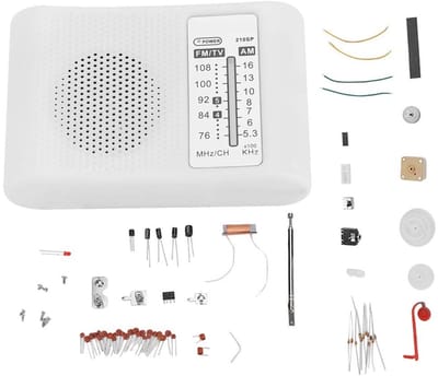 Allecto - AM/FM Radio Kit - Eenvoudig te Solderen - Geschikt voor Beginners - Compact formaat - Ideaal voor DIY projecten - Handzaam en gebruiksv
