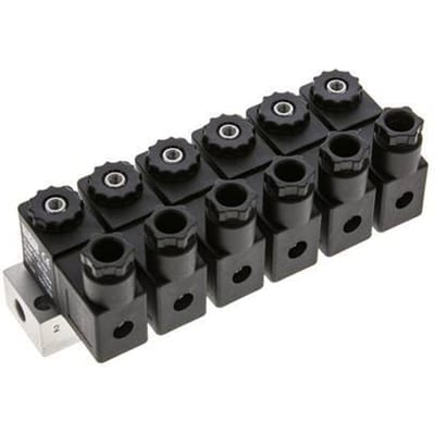 6x3/2 G1/8'' NC Magneetventiel 230V AC -0.95-10bar/-13.2-140psi Airtec