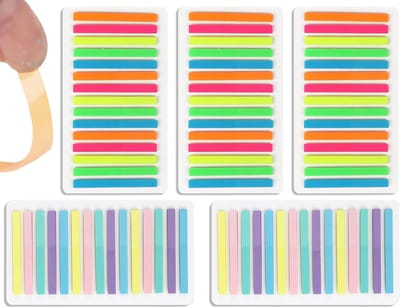 Set van 1500 Zelfklevende Strips, Notities, Bladwijzers en Marker Strips voor Organisatie en Labeling