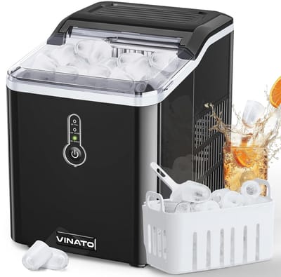 IJsblokjesmachine 9 IJsblokjes in 6 Minuten, Geluidsarm en Efficiënt 15 kg/24u