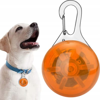 LED-lampje ORANJE voor halsband hond en kat / kinderen, enz... / 5 x 3 x 2 cm