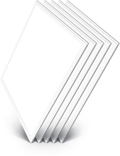 BRAYTRON - LED Paneel - 60x60cm - Aanpasbare lichtkleur CCT 3000K/4000K/6500K - Aanpasbare watt 27/33/40w - Vierkant - Backlight - Flikkervrij - Mat Wit - Aluminium - 5 STUK
