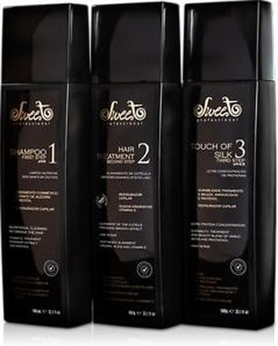 Sweet Professional Straightening System Brazilian Keratin Blowout Treatment 3x1Liter Keratin behandeling speciaal voor krullend haar wordt glad&zijdig