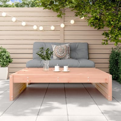 vidaXL - Tuinvoetenbank - 120x80 - cm - massief - douglashout