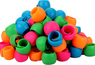 Garen Spoel Klemmen - Draad Houders - Naaien Organiseren - Flexibel Siliconen Materiaal - 65 Stuks - Veelkleurig