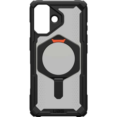 UAG Plasma XTE Backcover MagSafe voor de Apple iPhone 17 - Black Pop Orange