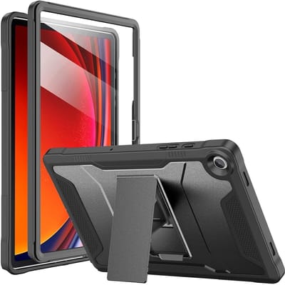 Hoes voor Samsung Galaxy Tab A11 Plus en Tab A9 Plus Hoes - 11 Inch - Hoesje Met Screenprotector - Fonu Cover 11 Inch - Extra Stevige Case - Hoes met standaard - Zwart
