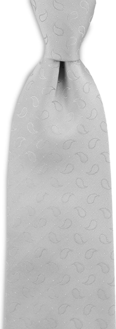 We Love Ties - Stropdassen - Stropdas Paisley Love - grijs