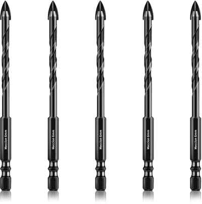 Tegelboor Set 6mm - 5 Stuks Professionele Kruis Boortjes voor Tegels, Beton, Glas en Harde Materialen