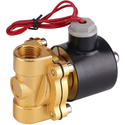 220V DN15 1/2  Elektrische Normaal Gesloten Klep Elektromagnetische Klep voor Water Olie Lucht Gas wit
