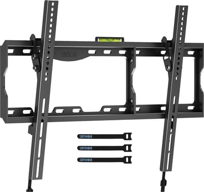 TV Wall Mount 37-86 inch TV's - Tilt Muurbeugel voor LED LCD OLED - Tot 75 kg - VESA 600 x400mm - Bubble Level - Kabelbinders