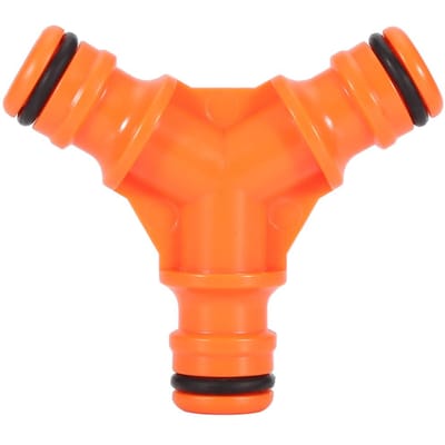 Y-vormige 3-weg slangconnector splitter Tuinwatersplitter(3-weg) orange