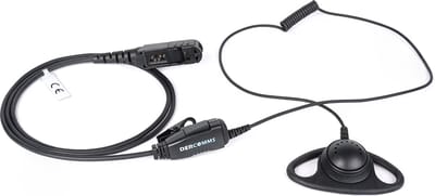 DerComms® Oorschelp voor Motorola portofoons DP2400 (E), DP2600 (E), DP3441 (E), MTP3250, XPR3300, P6620, MotoTRBO R5
