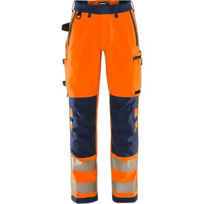 Hoog zichtbaarheid werkbroek klasse 2 dames Fristads Green 2645 GSTP