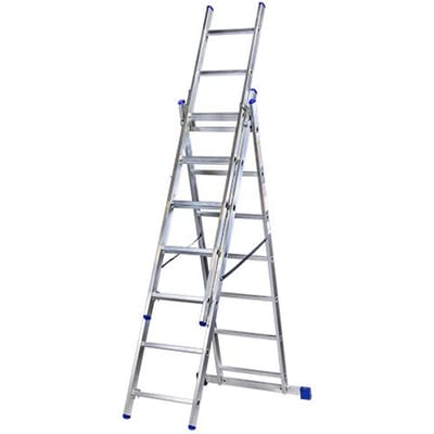 Kastom VHR Serie - Aluminium Ladder - 3x11 Treden - 150KG