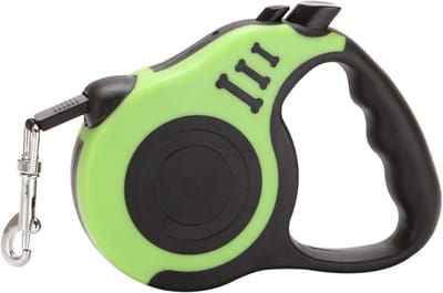 Intrekbare Hondenriem - Rolriem Puppy - Veilig Wandelen - 360 Graden Knoopvrij - 5 Meter Lengte - Groen