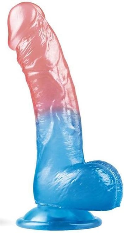 LOVETOY - Dildo Dazzle Studs 8 Pink And Blue