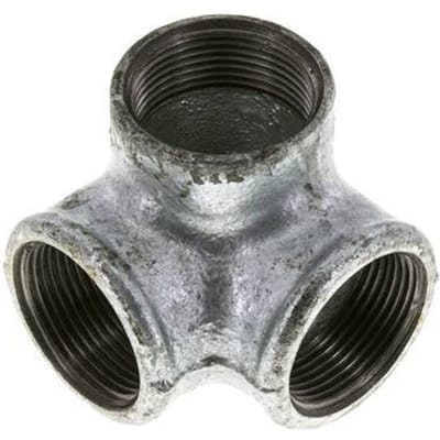 Verdeler 1 1/4'' Binnendraad smeedbaar gietijzer 25bar (351.25psi)