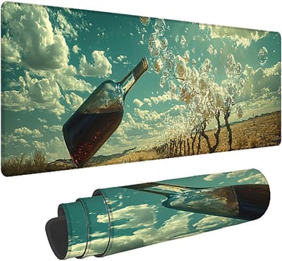Bureauonderlegger - Gaming muismat - Kantoor en thuis - Antislip en wasbaar - 120x60 cm - Modern landschap