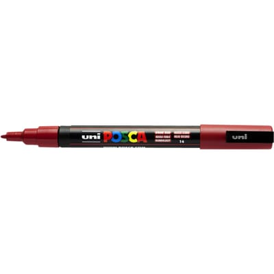 Posca marker met conische punt schrijfdikte fijn donkerrood