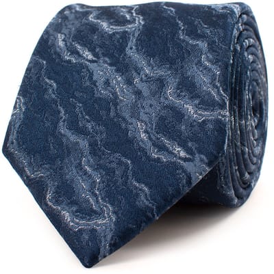 TRESANTI | ELMAR | Silk Tie Marble | Navy