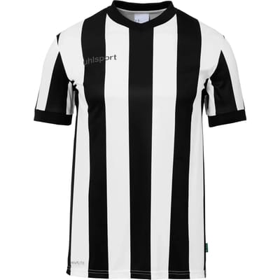 Uhlsport Stripe 2.0 Shirt Korte Mouw Heren - Zwart / Wit | Maat: M