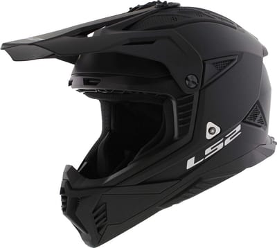 LS2 Helm Fast II Solid MX708 mat zwart maat XS