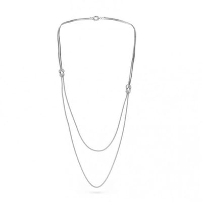 Pianegonda Foedus Necklace Zilver Wit 90