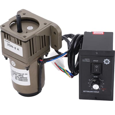AC 220V 6W Eenfase Asynchrone Reductiemotor Vertraging Instelbare Snelheid (10K)