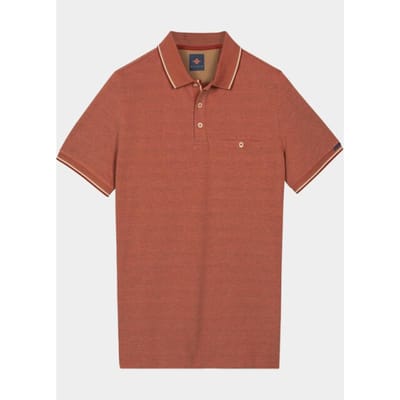 Baileys Polo heren Oranje Poloshirt 2-tone Oxford Pique 615205/34
