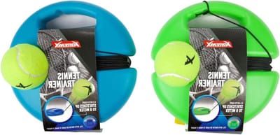 Tennistrainer Elastiek - Trainingspartner Tennis - Tennis Oefenen - Zelfstandig Trainen - Verstelbaar Koord - Zwart