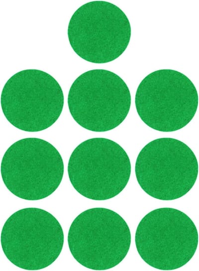 Air Hockey Vilt Stickers - Vervangende Pads - Air Hockey Spelen - Zelfklevend - 59mm - Grijs