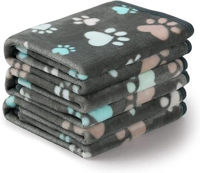 huisdierdeken voor hond of kat, zachte afwerking, zware winterdeken, fleece deken gezellig kattenbed 76 x 52 cm*3