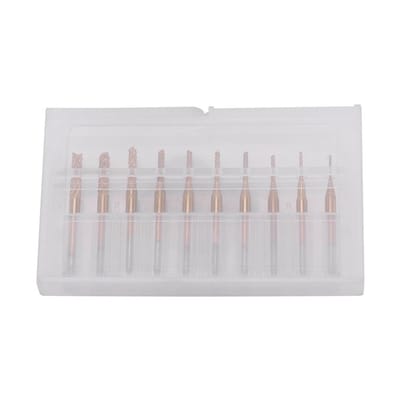 Dailygoods - Router Bit Set - 10 Pcs Snijgereedschap - Hoogwaardige carbide - 1/8 Inch Shank - Voor frezen van gaten en groeven - Geschikt voor metaal