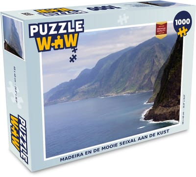 Puzzel Madeira en de mooie Seixal aan de kust - Legpuzzel - Puzzel 1000 stukjes volwassenen