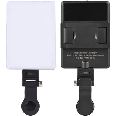 5W RGB-fotografielamp Tweekleurig LED-licht Pocket Vlog-licht 2500K-9000K Kleurtemperatuur Dimbaar without LCD Screen