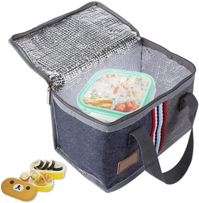 Draagbare geïsoleerde thermische lunchbox koeltas voor picknick, voedselopslag en warm/koud eten - 2 stuks