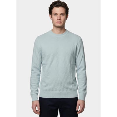 BOSS Black Polo lange mouw Blauw H-Lofranco 10280726 01 50565565/499