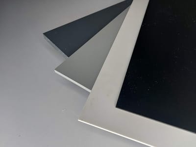 PVC Plaat - Kunststof Vel - Bouw & Constructie - Hoge Chemische Bestendigheid - 100x49.5 cm - Grijs